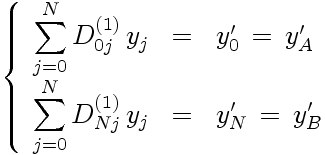 Expression des conditions aux limites Neumann aux frontières des points de Gauss-Lobatto