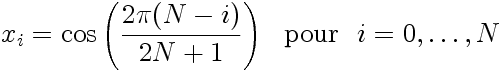 Points de collocation de Gauss-Radau