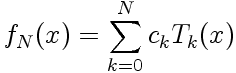Polynôme d'interpolation de Tchebychev